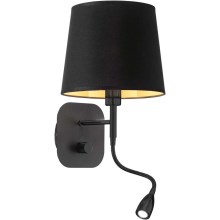 Ideal Lux - LED Flexibele wandlamp NORDIK 1xE14/40W + LED/1,5W/230V