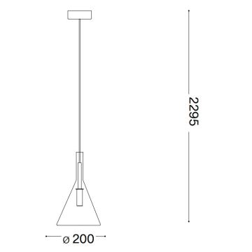 Ideal Lux - LED Hanglamp aan een koord EMPIRE 1xG9/3W/230V