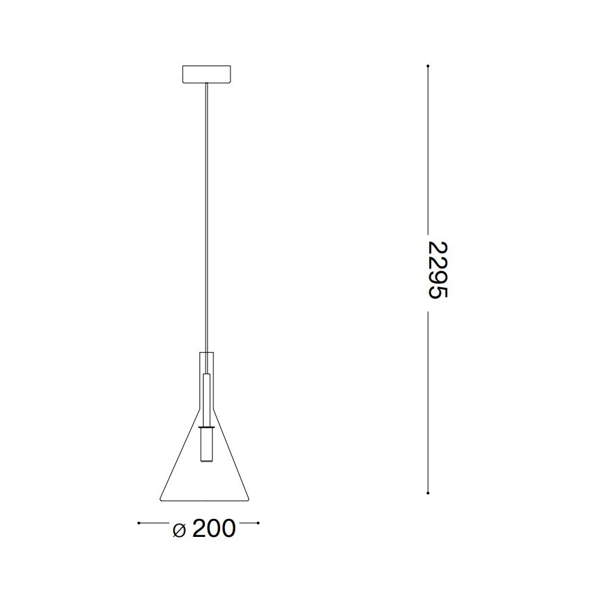 Ideal Lux - LED Hanglamp aan een koord EMPIRE 1xG9/3W/230V