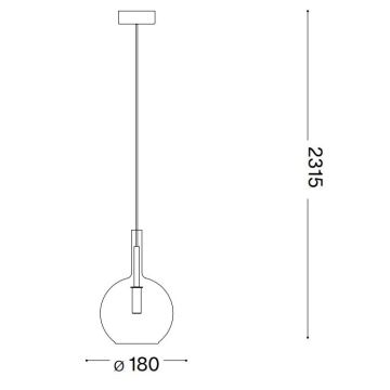 Ideal Lux - LED Hanglamp aan een koord EMPIRE 1xG9/3W/230V