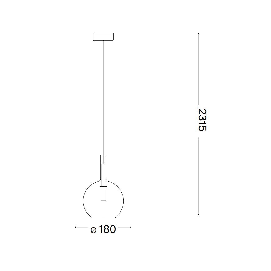 Ideal Lux - LED Hanglamp aan een koord EMPIRE 1xG9/3W/230V