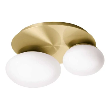 Ideal Lux - LED Plafondlamp NINFEA 2xLED/9W/230V goud