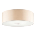 Ideal Lux - Plafondlamp WOODY 4xE27/60W/230V diameter 50 cm beige