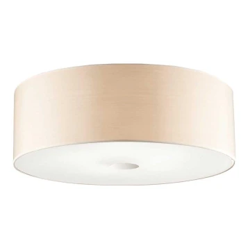 Ideal Lux - Plafondlamp WOODY 4xE27/60W/230V diameter 50 cm beige