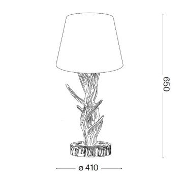 Ideal Lux - Tafellamp CHALET 1xE27/60W/230V gewei