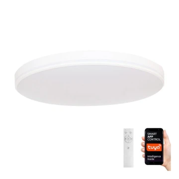 Immax NEO 07149-W40 - Dimbare LED Plafond Lamp NEO LITE AREAS LED/24W/230V Tuya Wifi wit + afstandsbediening