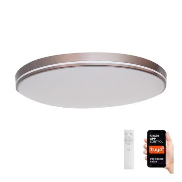 Immax NEO 07150-C40 - Dimbare LED Plafond Lamp NEO LITE AREAS LED/24W/230V Tuya Wifi bruin + afstandsbediening