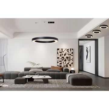 Immax NEO 07211L - Dimbare LED hanglamp aan een koord PASTEL LED/68W/230V 2700-6500K Tuya zwart + afstandsbediening