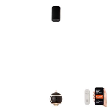 Immax NEO 07220L - Dimbare LED hanglamp aan een koord DORMINE LED/6W/230V glanzend zwart Tuya + afstandsbediening