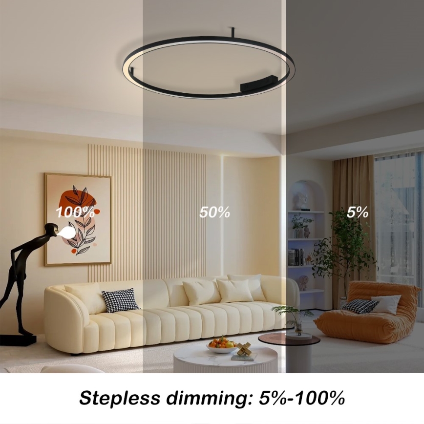 Immax NEO 07246-80 - Dimbare LED Plafondlamp FINO LED/55W/230V 80cm Tuya + afstandsbediening