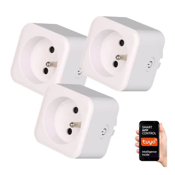 Immax NEO 07762C - SET 3x Slimme stekkerdoos NEO LITE 3680W/230V/16A Wi-Fi Tuya