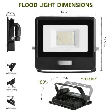 Immax NEO 07778L - LED dimbare schijnwerper LED/20W/230V IP65 Wi-Fi Tuya