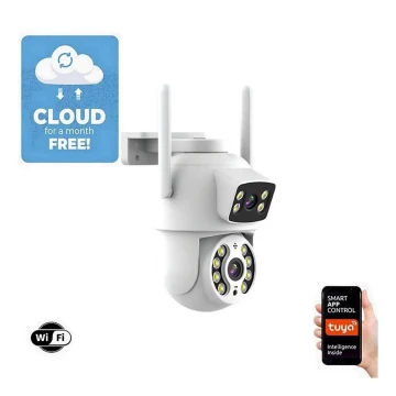 Immax NEO 07783L - Slimme buitencamera met sensor DOUBLE 355° P/T 2x2MP IP65 Wi-Fi Tuya