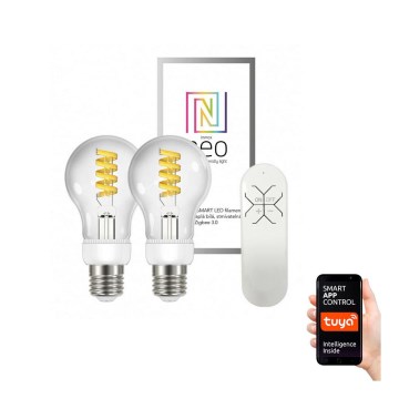 Immax Neo - Set van 2 LED Dimlampen FILAMENT E27 / 5W / 230V 2700-6000K + AB