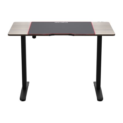 In hoogte verstelbare game tafel CONTROL 110x60 cm bruin/zwart