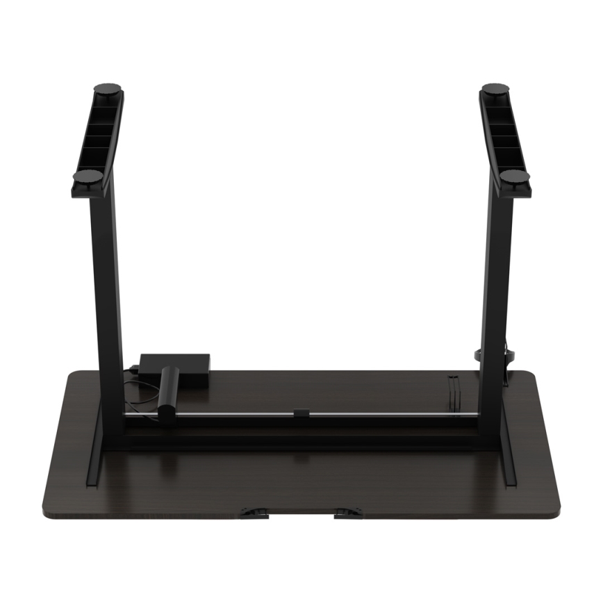 In hoogte verstelbare game tafel CONTROL 110x60 cm bruin/zwart