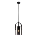 ITALUX - Hanglamp aan een koord NANESMA 1xE27/40W/230V zwart