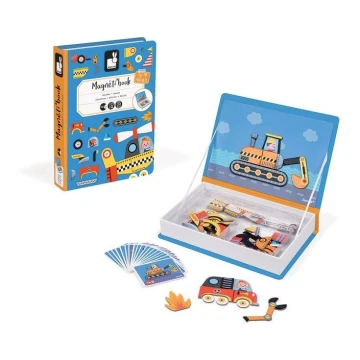 Janod - Magnetische interactieve set MAGNETIBOOK transportmiddelen