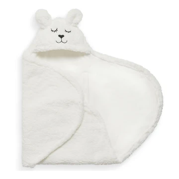 Jollein - Inbakerdeken fleece Bunny 100x105 cm Off White