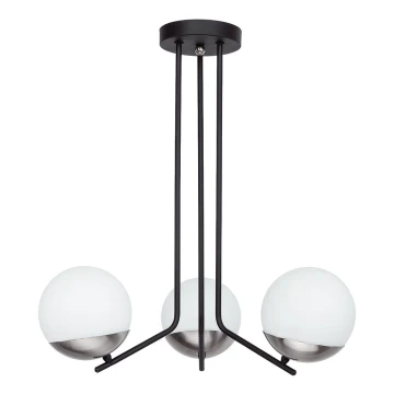 Jupiter 1723 - Hanglamp met vaste pendel SANTA 3xE14/40W/230V chroom