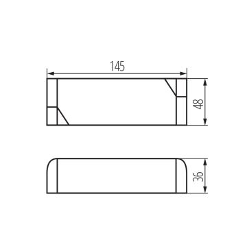 LED Elektrische transformator 30W/24V