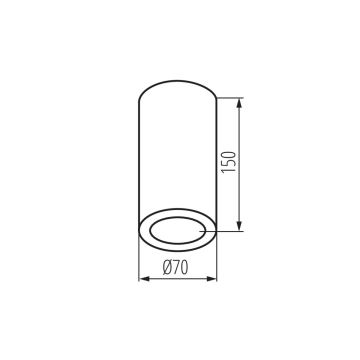 Badkamer spot AQILO 1xE14/10W/230V IP65 wit