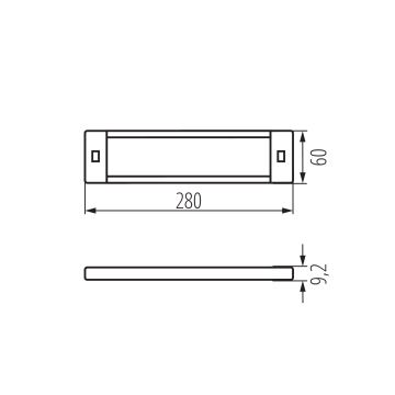 LED Dimbare meubelverlichting met bewegingssensor DAXA LED/5W/24V 3000/4000/5500K