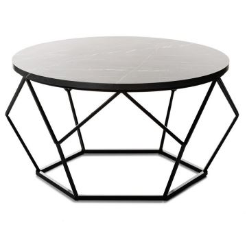 Koffie Tafel MARMUR 40x70 cm zwart