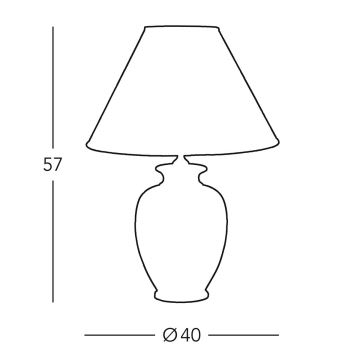 Kolarz 0014.71 - Tafel Lamp GIARDINO 1xE27/100W/230V 40 cm diameter