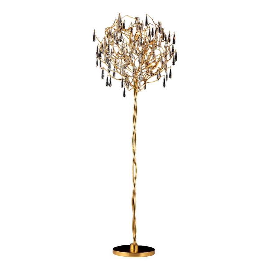 Kristallen staande lamp 5xG9/40W/230V goud