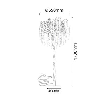 Kristallen staande lamp 5xG9/40W/230V goud