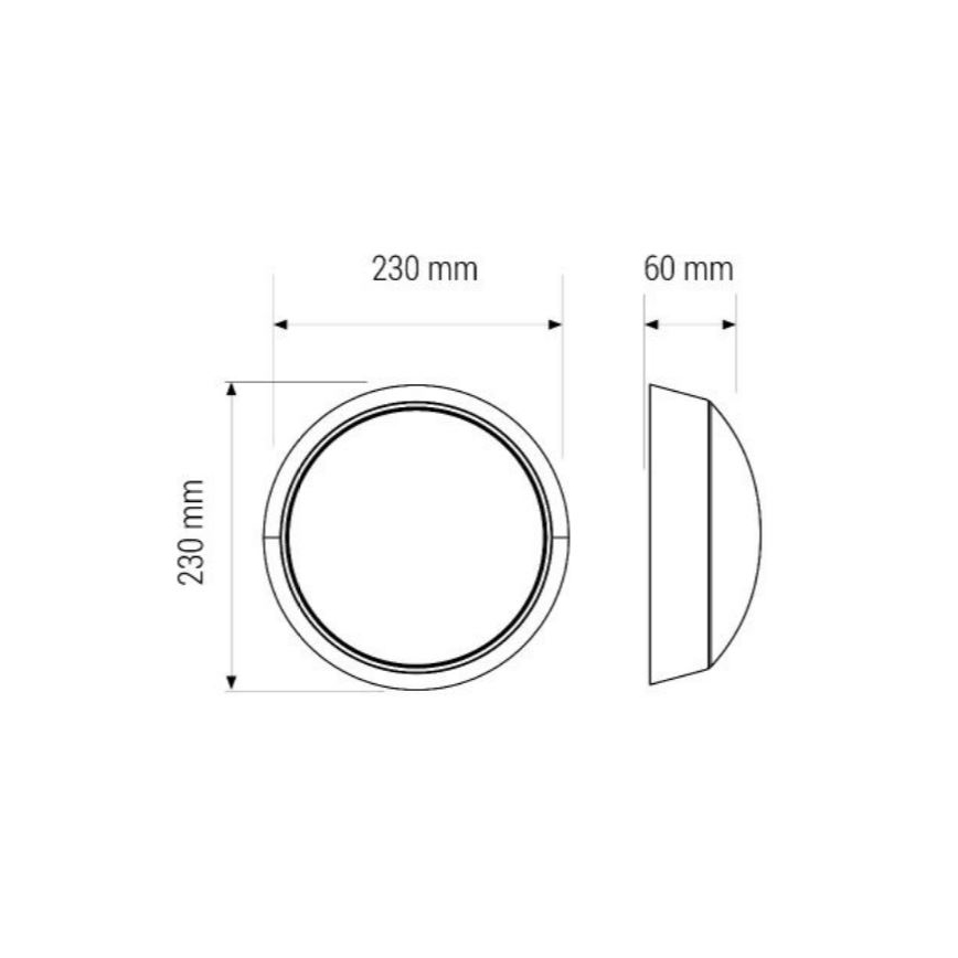 LED Badkamer plafondlamp LED/11W/230V IP40