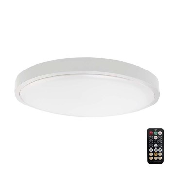 LED Badkamer plafondlamp met sensor SAMSUNG CHIP LED/18W/230V IP44 3000K diameter 29 cm wit + afstandsbediening