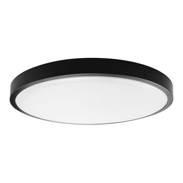 LED Badkamer plafondlamp SAMSUNG CHIP LED/18W/230V IP44 6500K diameter 25 cm zwart