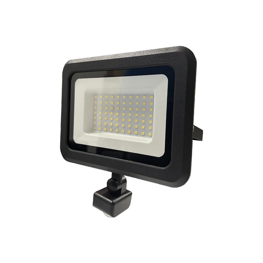 LED Buitenschijnwerper met sensor LED/50W/230V 4000K IP44 zwart