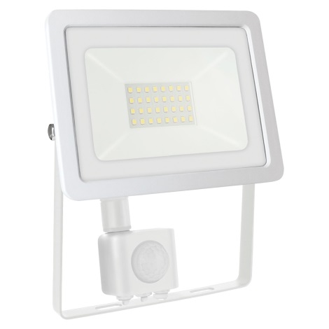 Pidgin Nauwkeurigheid Eekhoorn LED Buitenschijnwerper met sensor NOCTIS LUX 2 LED/30W/230V 4000K IP44 wit  | Lampenmanie