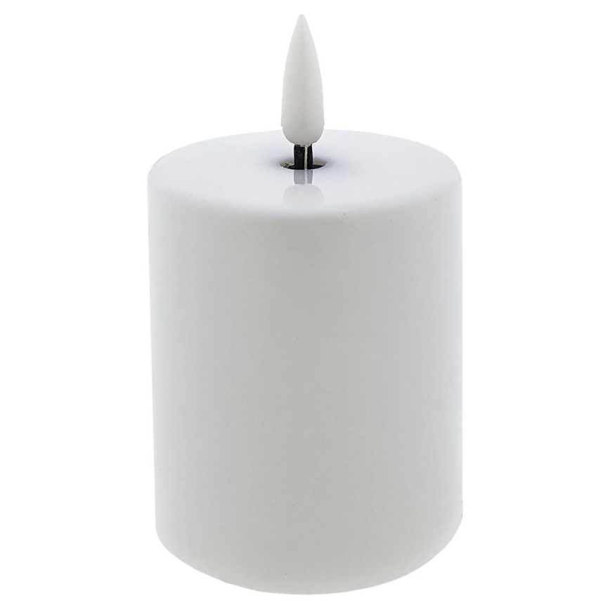 LED Candle LED/2xAA warm wit 9 cm wit