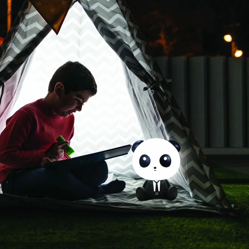 LED Dimbaar children's aanraken lamp PANDA LED/2,5W/3,7V 1200 mAh