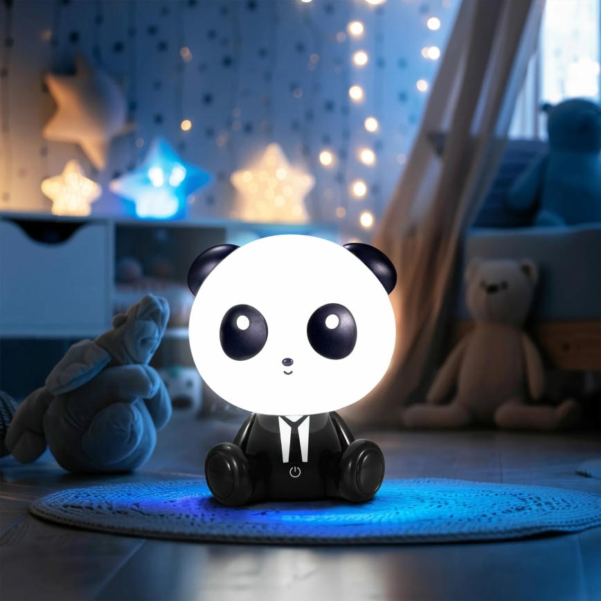 LED Dimbaar children's aanraken lamp PANDA LED/2,5W/3,7V 1200 mAh