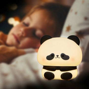 LED Dimbaar children's aanraken lamp PANDA LED/2W/3,7V 1200 mAh