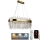 LED Dimbaar kristal Hanglamp aan een touw LED/100W/230V 3000-6500K goud + afstandsbediening