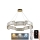 LED Dimbaar kristal Hanglamp aan een touw LED/60W/230V 3000-6500K goud + afstandsbediening