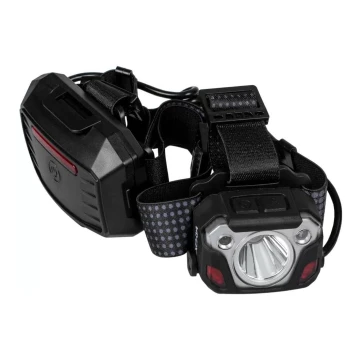 LED Dimbaar rechargeable headlamp met sensor met powerbankfunctie en rood licht LED/10W/5V IP44 1200 lm 23 h 4000 mAh