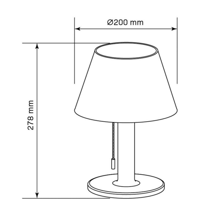 LED Dimbaar zonne- lamp VIOLA LED/3,7V IP44