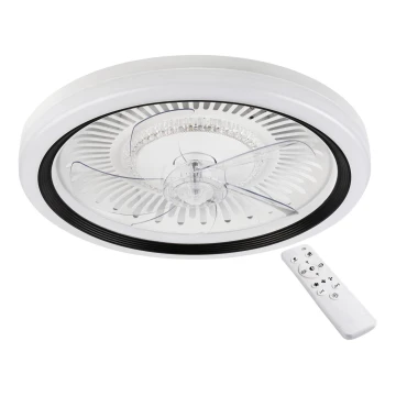 LED Dimbare plafondlamp met ventilator GEMMA LED/37W/230V wit + afstandsbediening