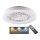 LED Dimbare plafondlamp met ventilator LIBYA LED/48W/230V 3000-6500K wit + afstandsbediening