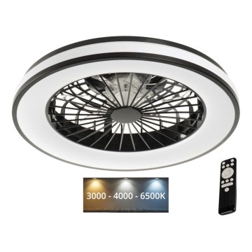 LED Dimbare plafondlamp met ventilator PLAVE 48W/230V 3000/4000/6500K + afstandsbediening