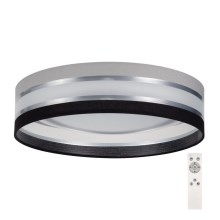 LED dimbare plafondlamp SMART CORAL LED/24W/230V zwart/grijs + afstandsbediening