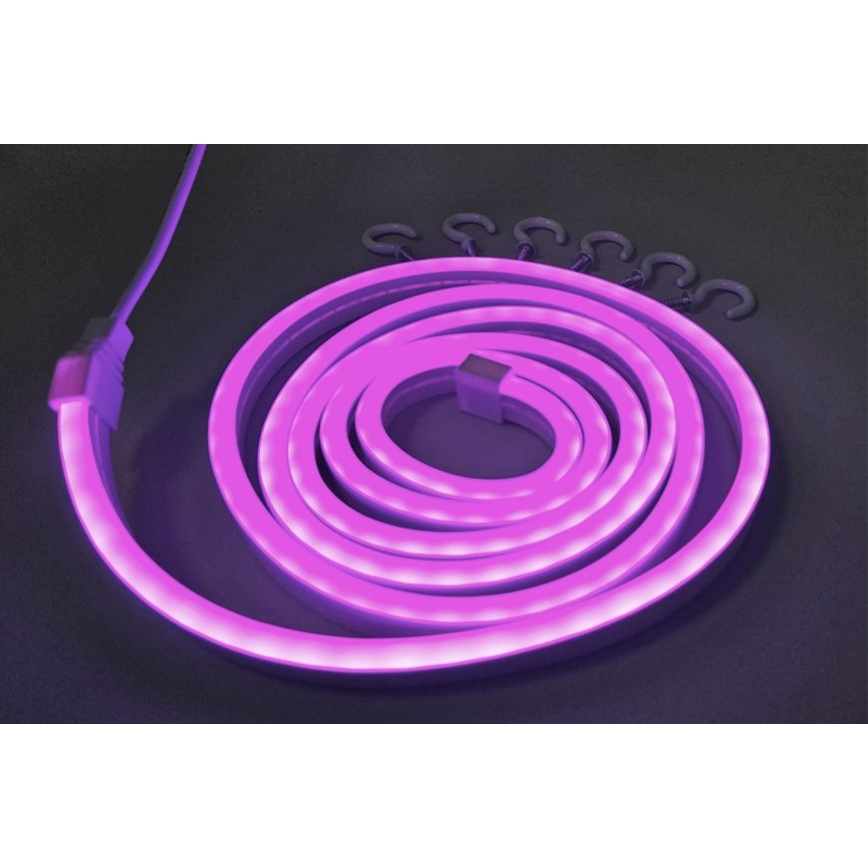 LED Flexibel strip NEON LED/5V USB 1,8 m paars