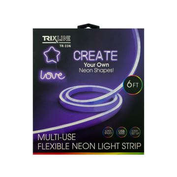 LED Flexibel strip NEON LED/5V USB 1,8 m paars